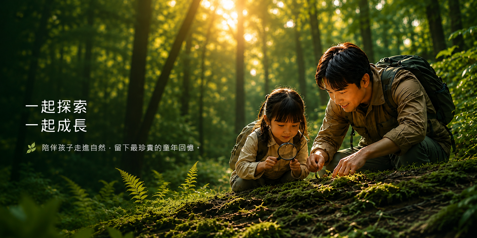 親子探索森林